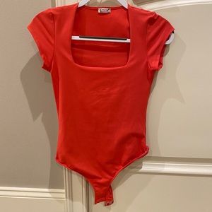 Free People Square Eyes Bodysuit Small. NWOT